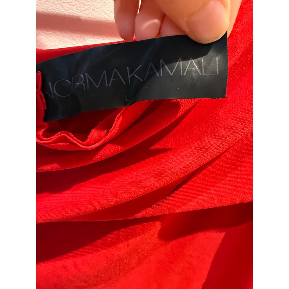 Norma Kamali Red Leggings  Foldover Stripe Track Pant Large - Picture 8 of 10